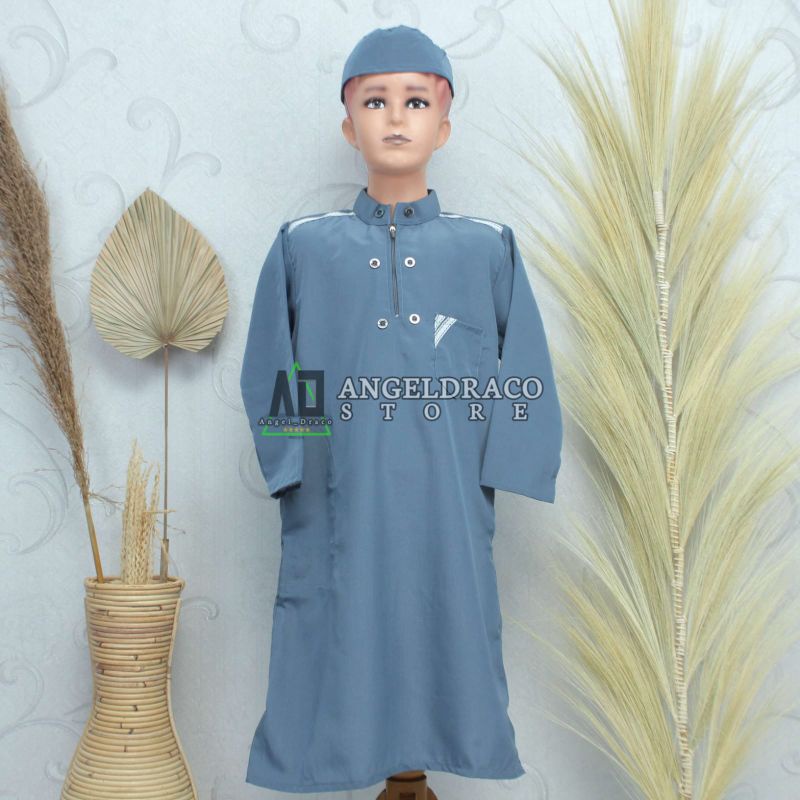 Jubah Anak Abu / Jubah / Jubah Anak / Jubah Anak Laki-Laki / Gamis Anak Abu / Gamis / Gamis Anak / G