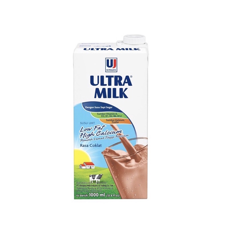 

Ultra Milk 1 Liter Low Fat Coklat