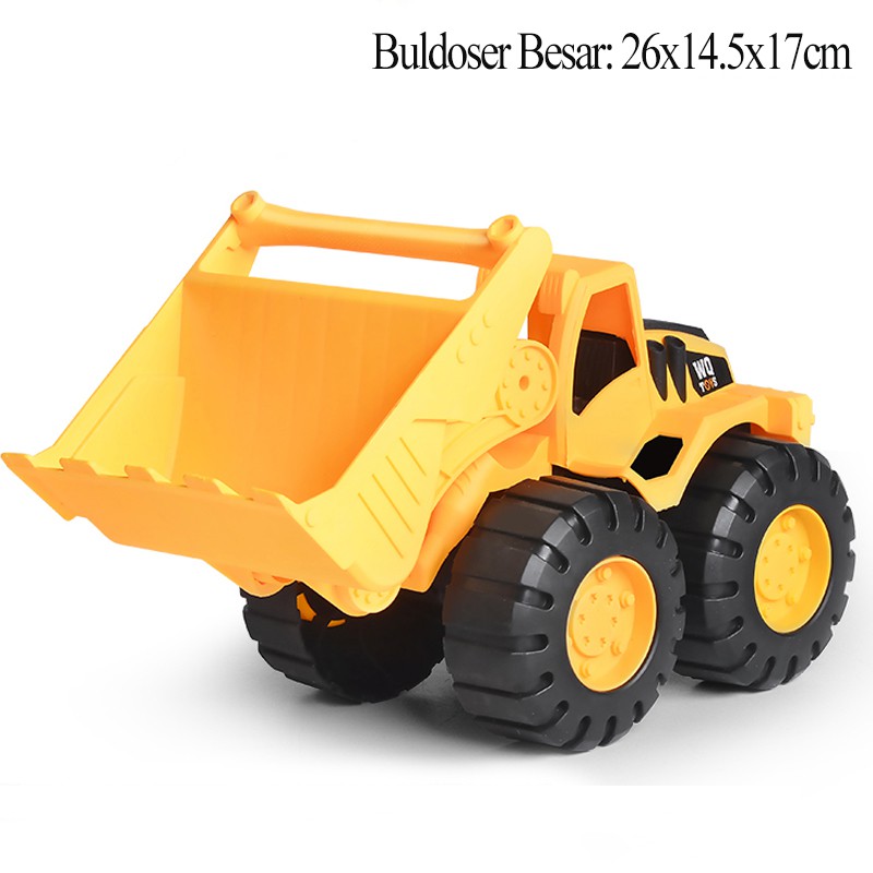 Truk Mainan Bulldozer Sandpit Truk Konstruksi Excavator Anak-anak Hadiah Mainan Anak Laki-Laki-Buldoser Besar