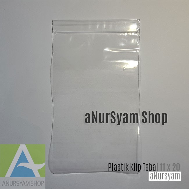 Plastik Klip Tebal Ukuran 11 x 20cm Bening Isi 25pcs
