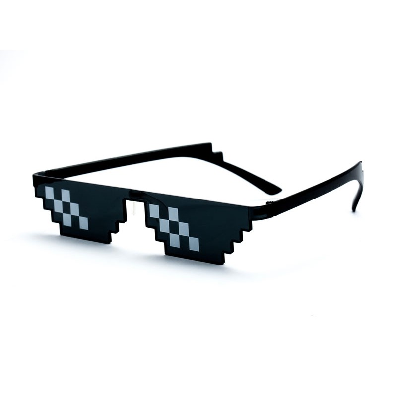 Anti UV Pixel Thug Life Sunglasses - Kacamata Pria &amp; Wanita - PIXEL (Group) FREE Sarung