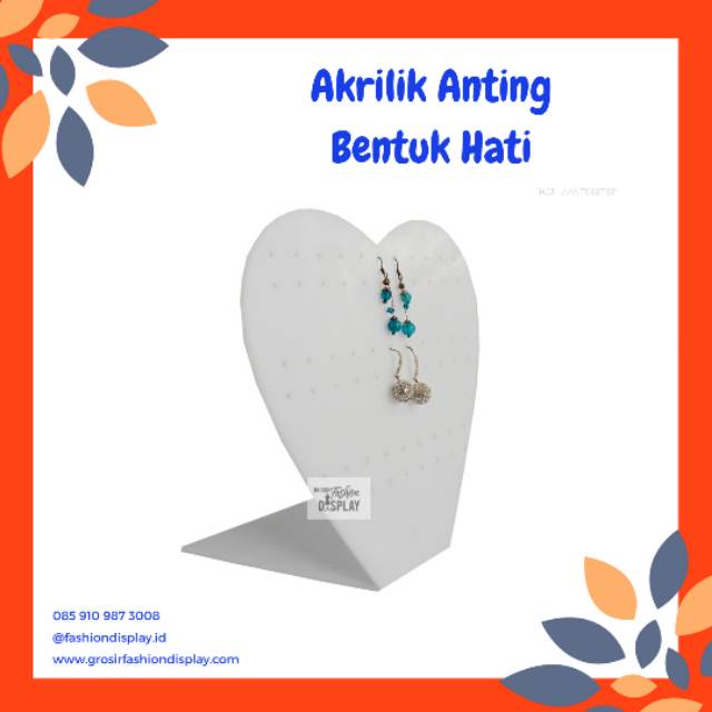 Akrilik Anting/Display Anting Perhiasan/Akrilik Pajangan Aksesoris Murah/Stand Tempat Perhiasan-BH