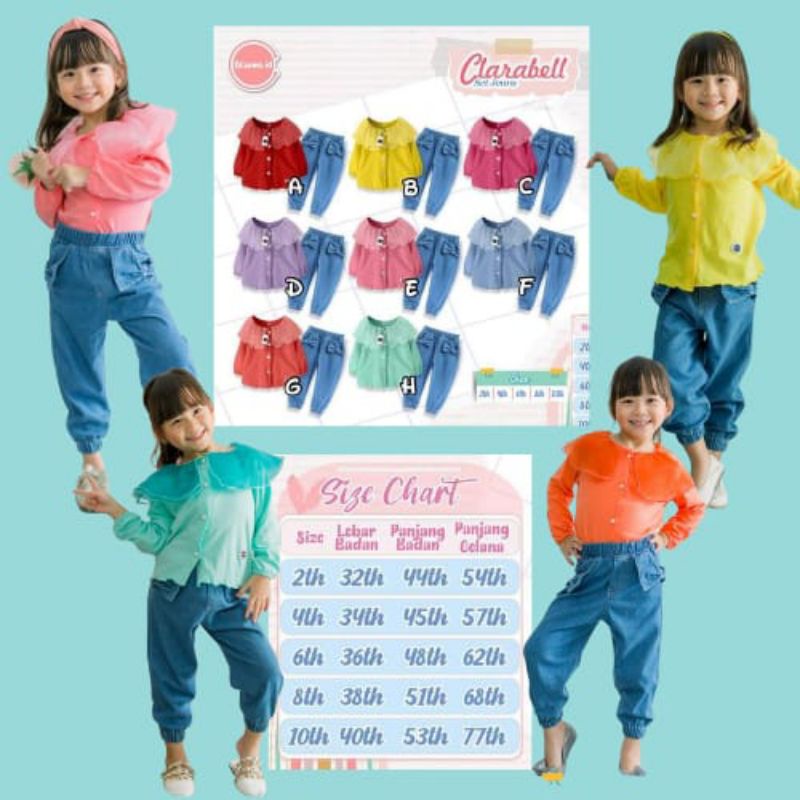 CLARABELL SET JEANS BY BLOOM.ID