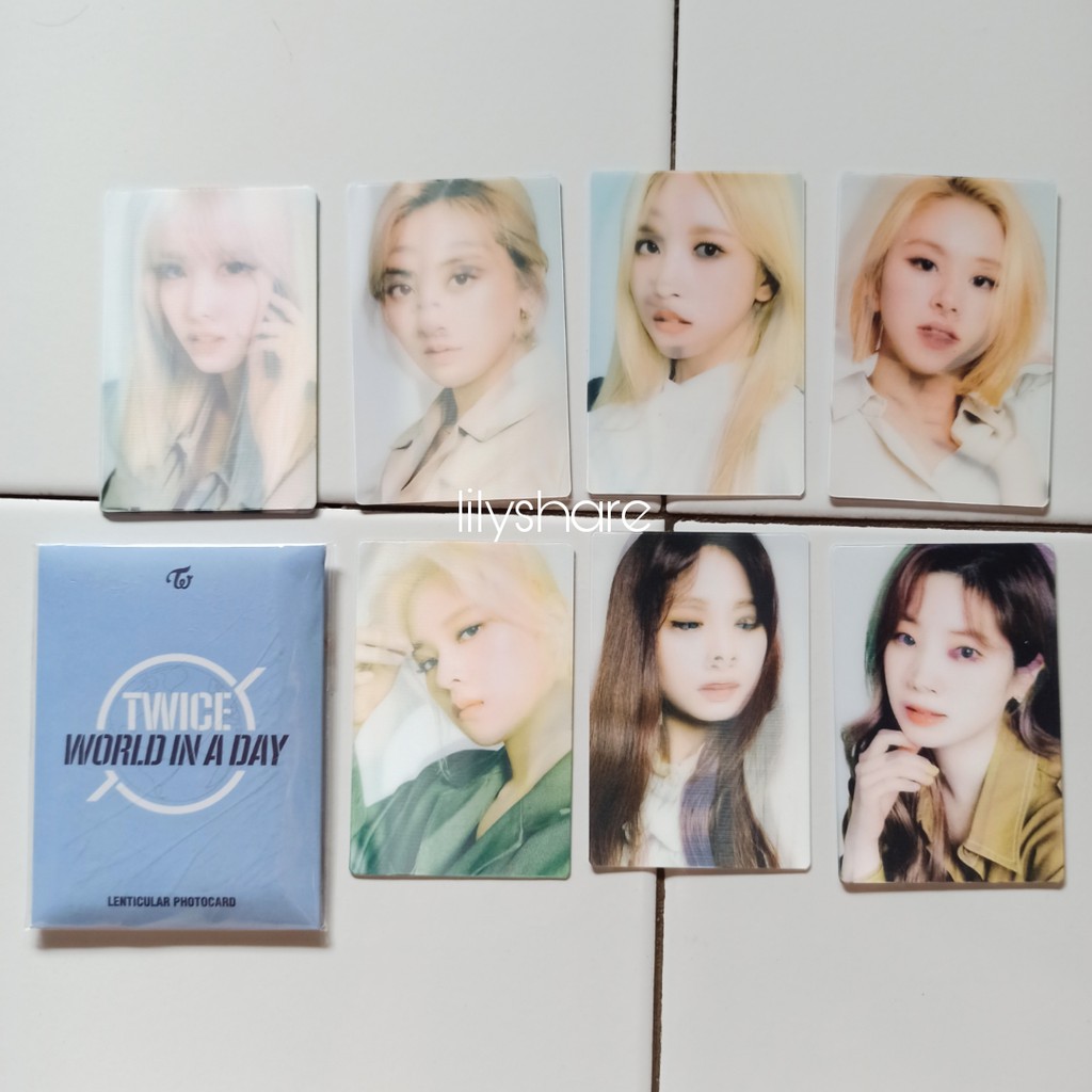 TWICE - World in A Day Lenticular Photocard Beyond LIVE OFFICIAL MERCHANDISE