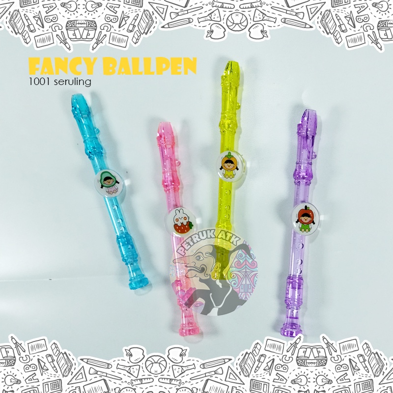 

[PCS] BOLPEN GEL MOTIF SERULING / SULING 1001