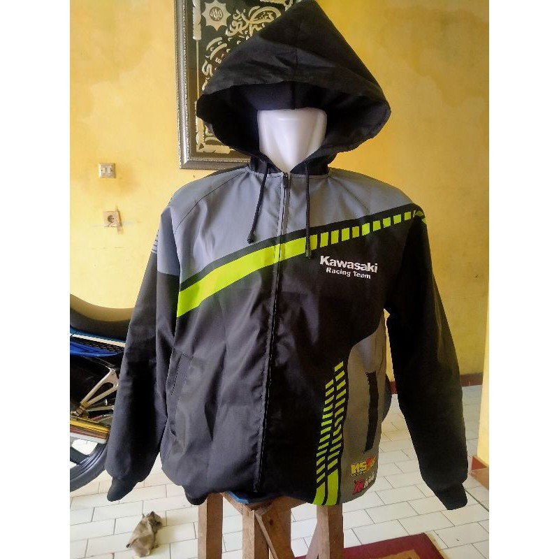 jaket kawasaki ninja racing team printing