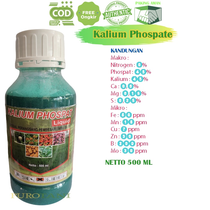 Pupuk Kalium Phospate Liquid Spesial Perangsang Umbi dan Buah 500 ml