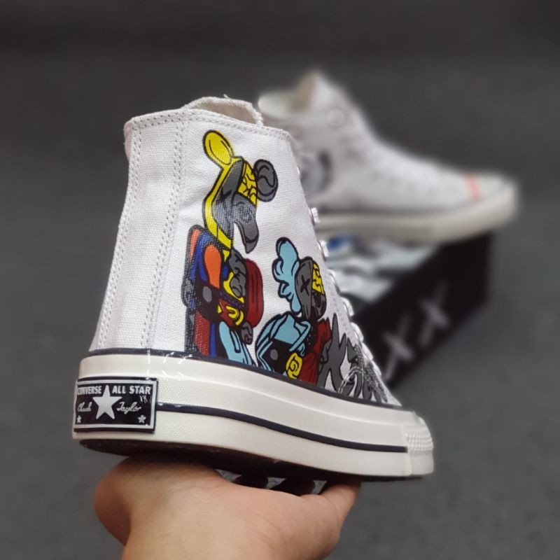 OBRAL SEPATU CONVERSE 70S HIGH X KAWS COMPANION PUTIH IMPORT QUALITY-5