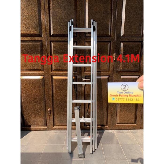 Tangga Aluminium Extension 4.8Meter AMG Tangga PLN 4,8M produk berkualitas