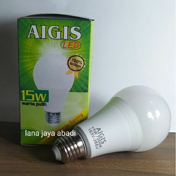 Lampu LED bulat (bulb) 15watt merk Aigis