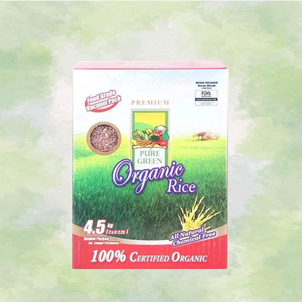 

Puregreen Organic Rice Beras Merah 4.5 Kg