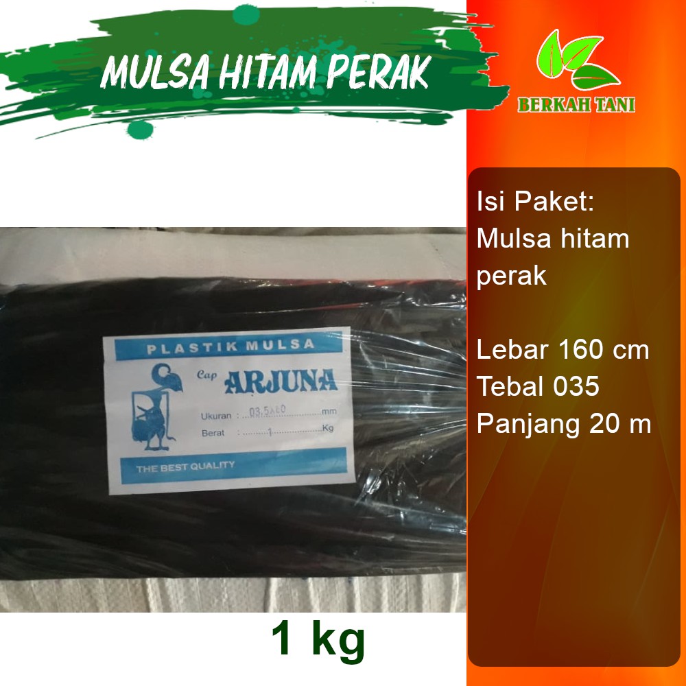 Mulsa Hitam Perak Lebar 160 Cm Tebal 035 Panjang 20 Meter