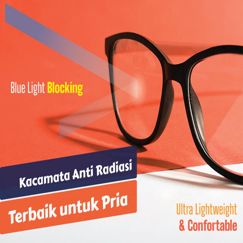 Kacamata Antiradisai Fashion Pria Wanita Frame Oval Transparan Kaca mata Gaya Blueray Eye Protection