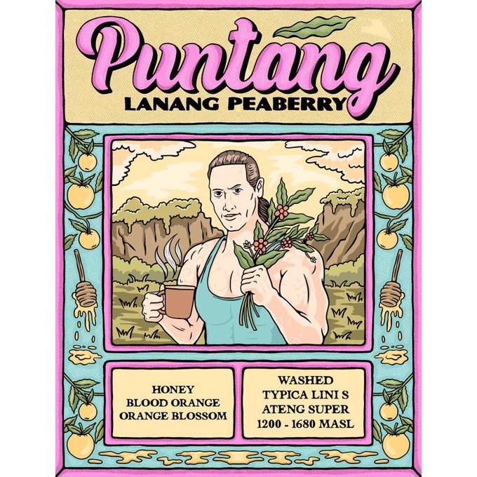 

Kopi Arabika PUNTANG LANANG PEABERRY (200 gr) Specialty Coffee Beans