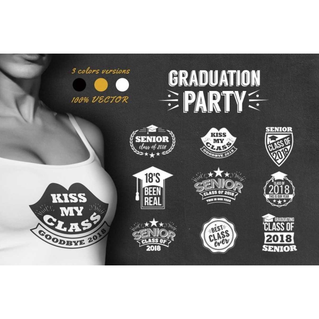 Graduate Party Collection - Vector Designs - Business Branding