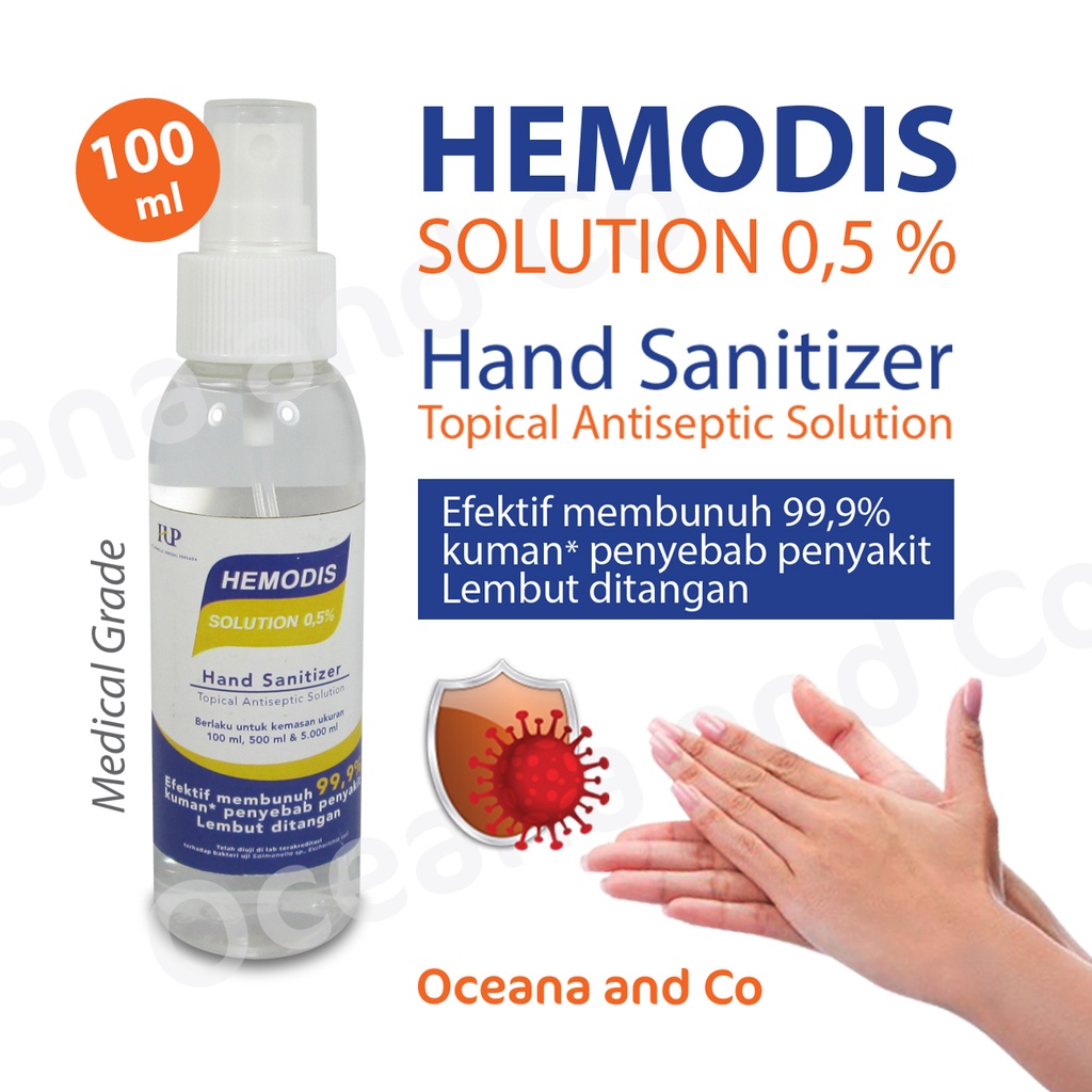 Hemodis Solution 0,5% Hand sanitizer 100 ml