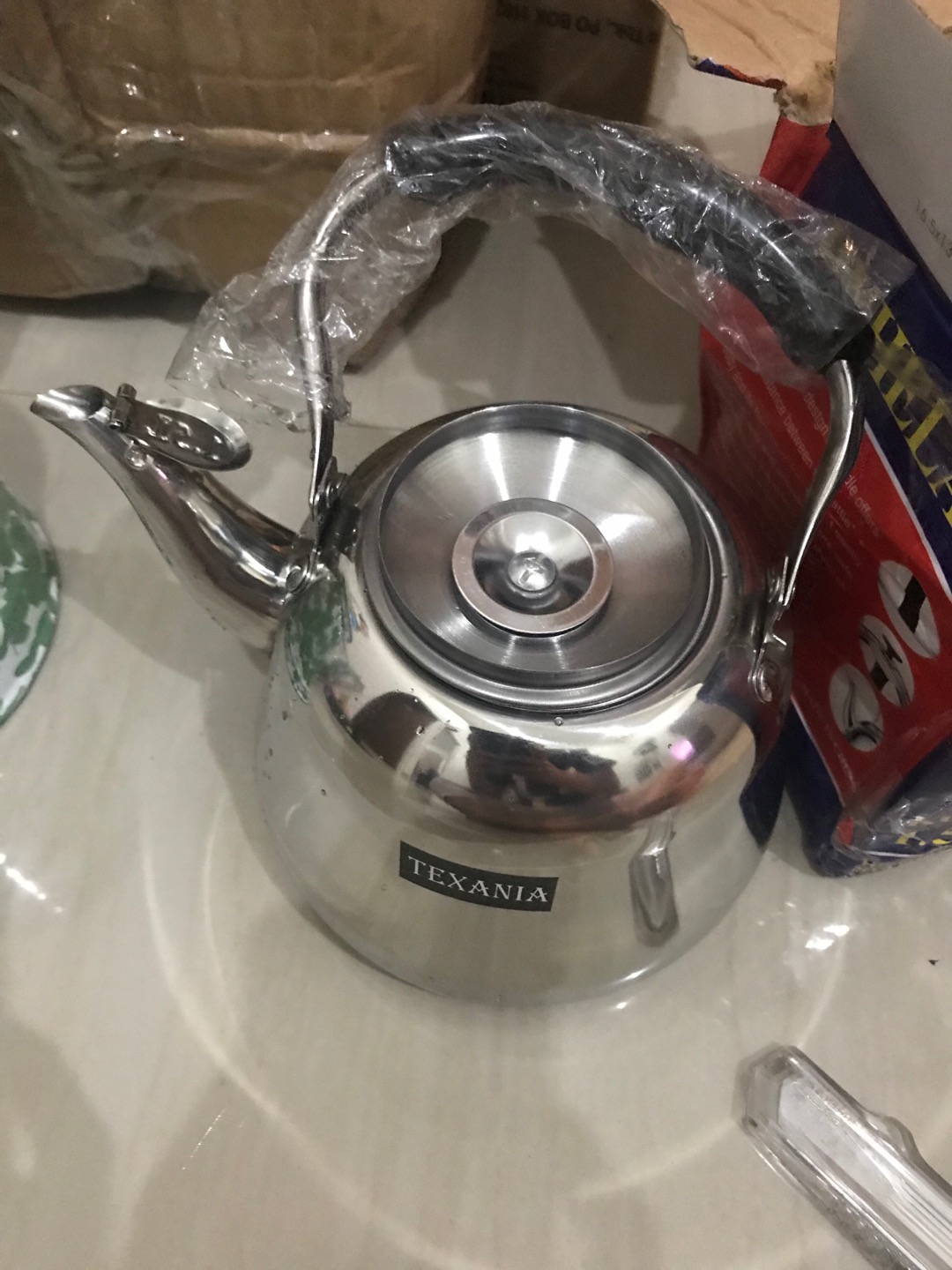 Teko Stainless Steel 1.5 L / Ceret Anti Karat + Saringan