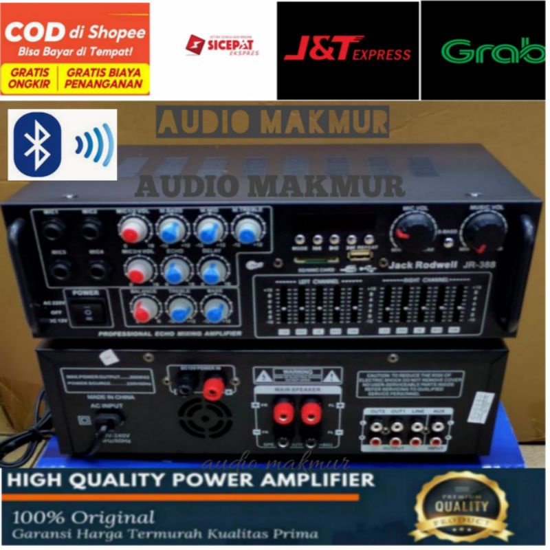 Amplifier Jack Rodwell JR 388 Original Bluetooth/ Jack Rodwell jr 388 bluetooth