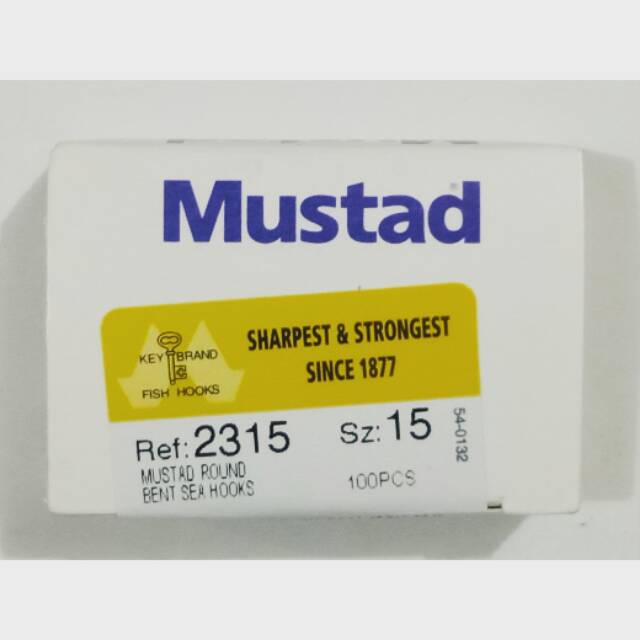 Kail Pancing Mustad 2315 no 15 Cap Kunci