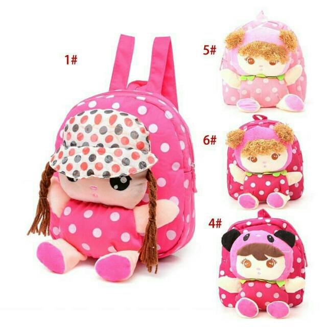 Tas Backpack Anak Import Motiv Boneka Lucu Lucu