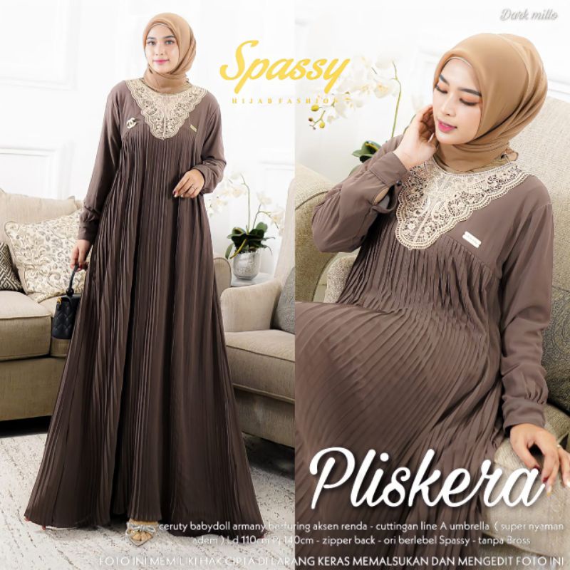 Pliskera maxy ceruty plisket banyak warna