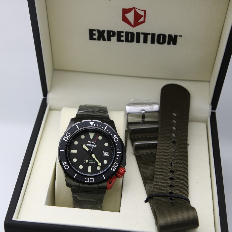 ORIGINAL Jam Tangan Pria Expedition Automatic E 6809 / E6809 / 6809 Garansi Resmi 1 Tahun.