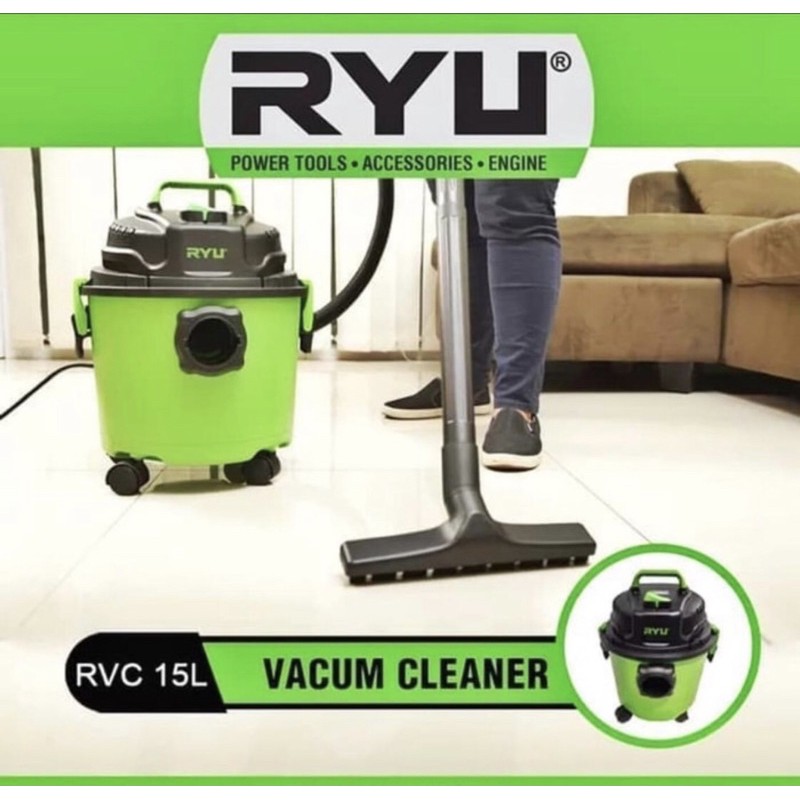 RYU VACUM  CLEANER RVC 15L 3 IN1 - MESIN PENYEDOT DEBU WET &amp; DRY &amp; BLOW