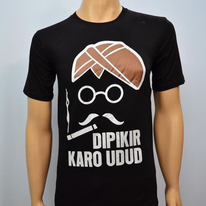 KAOS TSHIRT BAJU PRIA KOPI KARO UDUD ROKOK PAKAIAN PRIA MURAH