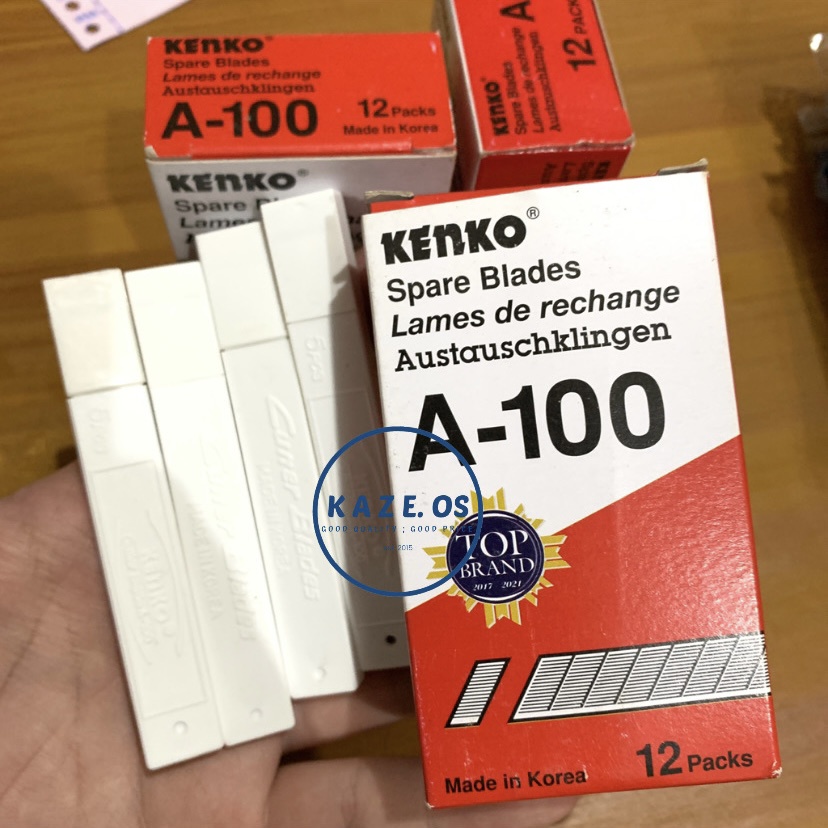 

ASLI 100% 1 LUSIN ISI CUTTER KENKO A-100 & L-150 / KECIL & BESAR - REFILL PISAU CUTTER KATER AUTOLOCK AUTO LOCK TAJAM KUAT ALAT POTONG JOYKO VANCO PEMOTONG KERTAS REFILL ISI TERMURAH MURAH A 100 / A100 / L150 / L 150