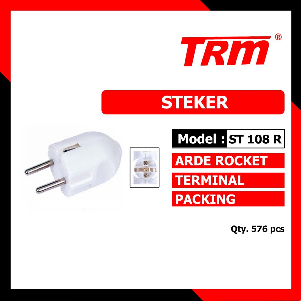 TRM ST-108R Steker Arde Rocket SNI / Colokan Listrik