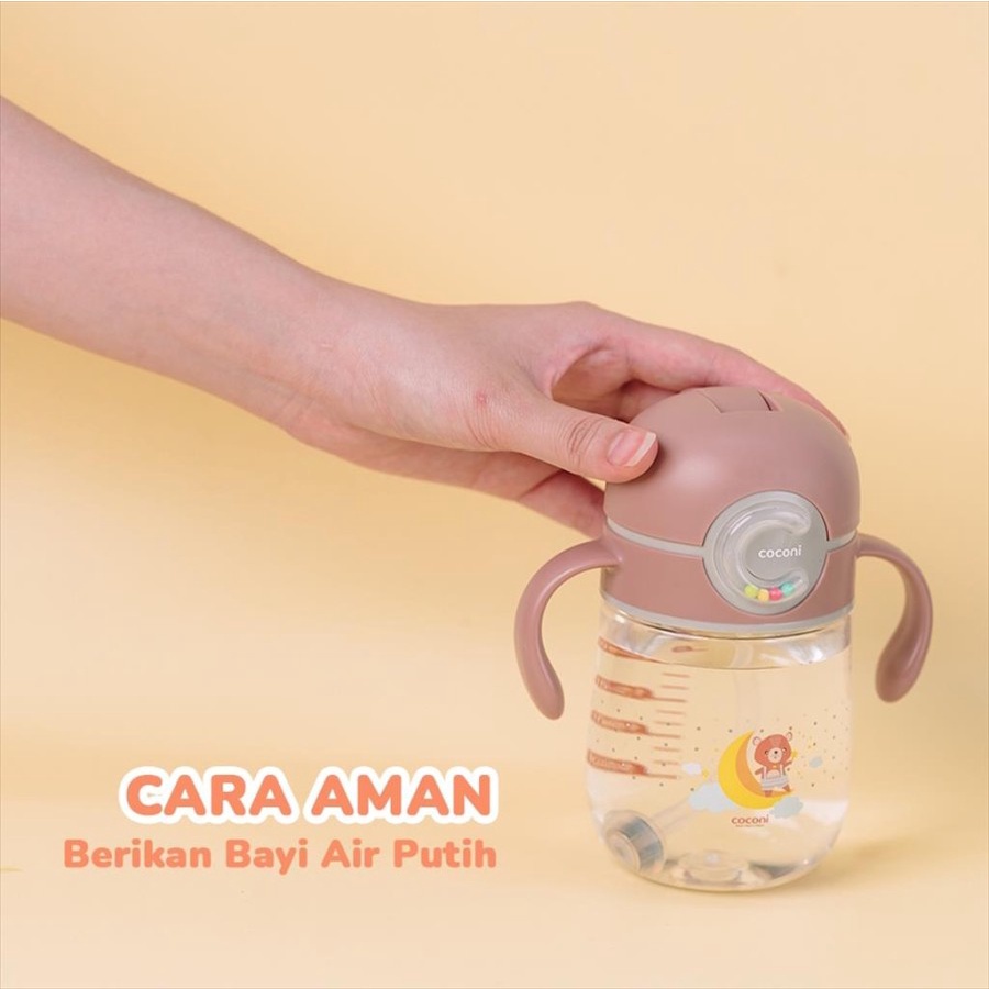 Coconi Tritan Bottle 270ml | Botol minum bayi anak dengan pemberat