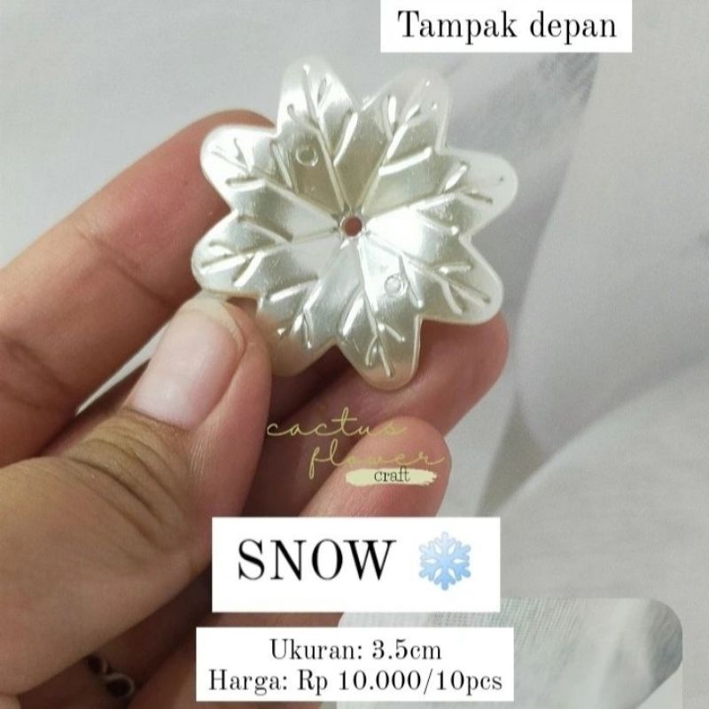 Manik Manik Kelopak Bunga SNOW JUMBO