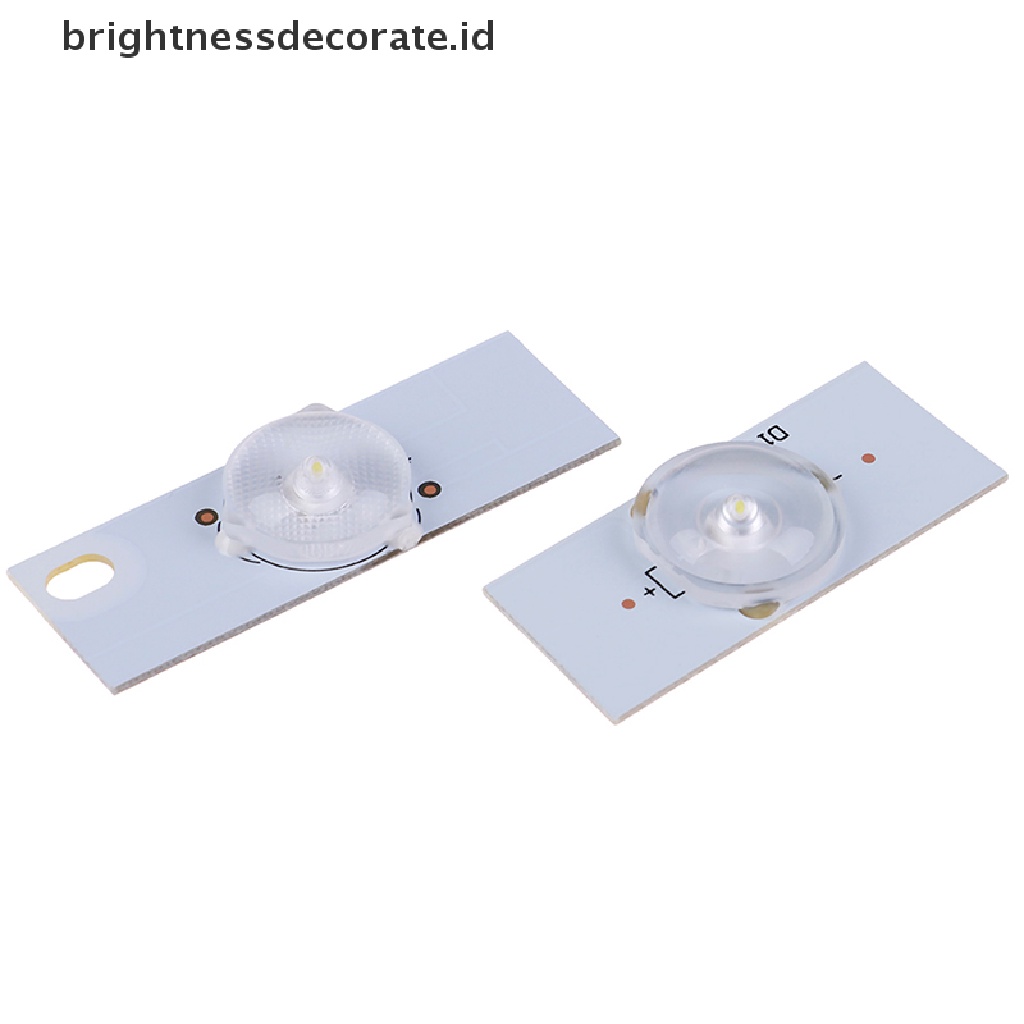 20pcs Lampu Manik-Manik 3v 6v Smd Dengan Filter Lensa Optik Untuk Led 32-65 Inch