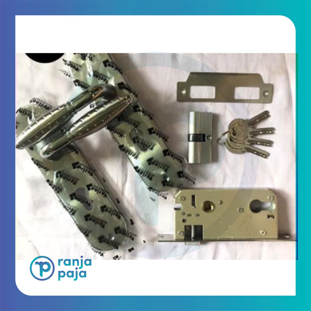 Kunci Pintu Tanggung Komplit VERINO / Kunci Pintu Set / Kunci Sedang