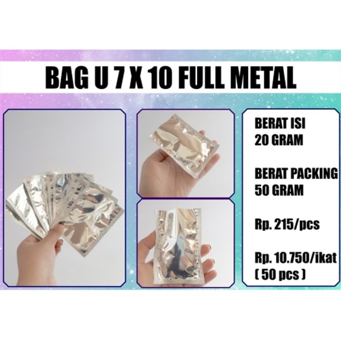 Jual Plastik Aluminium Foil 7 x 10 - Plastik Aluminium Sealer