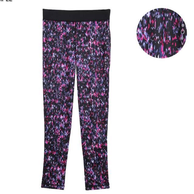 ORIGINAL FOREVER 21 LEGGING SPORT GYM /YOGA MOTIF MATRIX ABSTRACT PURPLE