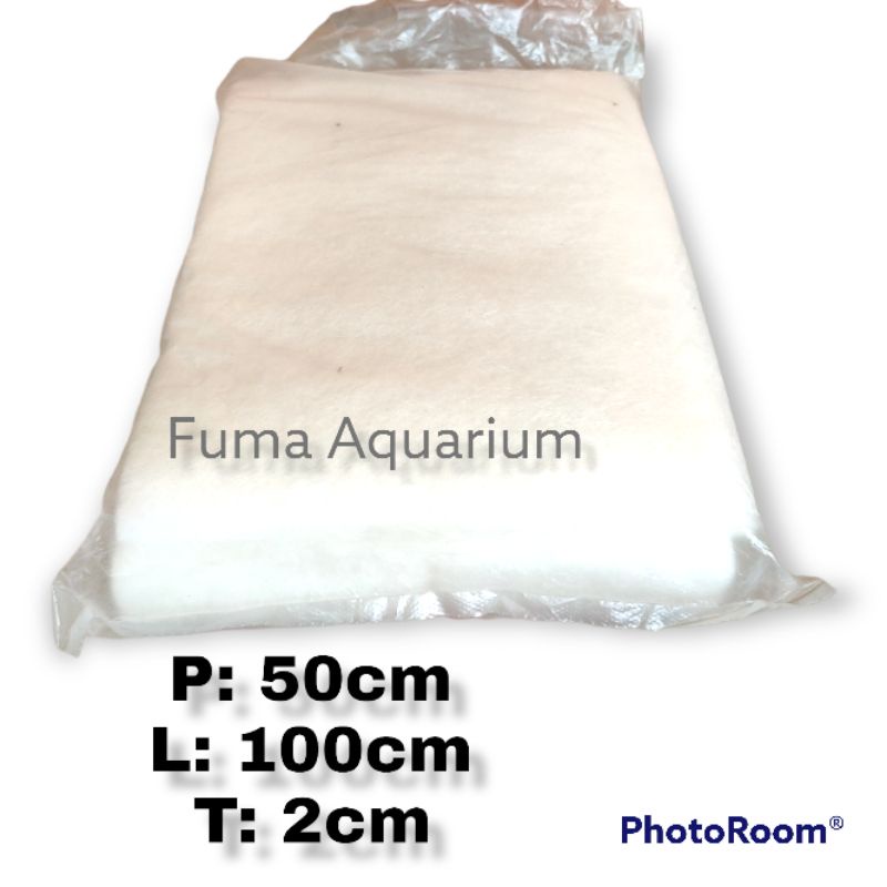 Kapas Filter 50cmX100cm Busa Filtermate Media Penyaring Air Kolam Aquarium