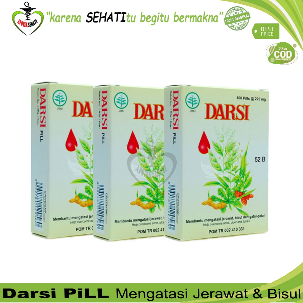 DARSI 12 KAPSUL OBAT JERAWAT BISUL GATAL