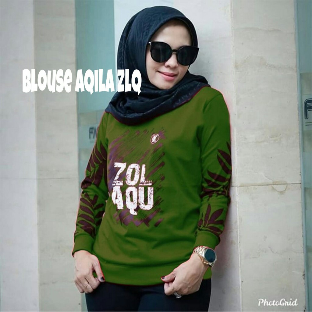 BISA COD✔️ BLOUSE AQILA ZOLAQU L-XL-XXL mF / ATASAN WANITA ZLQ KEKINIAN BEST SELLER !!