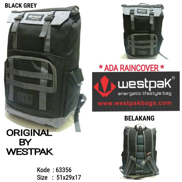 Tas sekolah ransel backpack pria westpak 63356 murah westpak awet keren