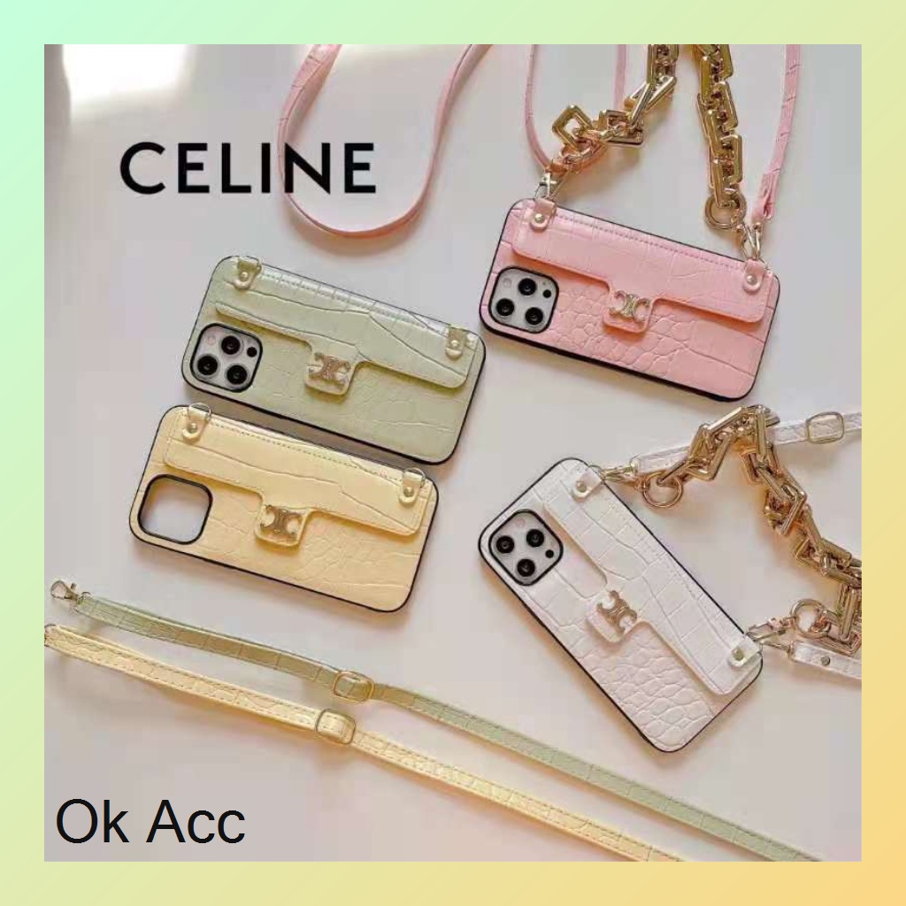 Jual Case + tali + rantai warna Macaron lucu cantik i panjang pinggang bahu Iphone 7 8 7+ 8+ X Xr Xs Max 11 12 13 Pro Max FH35