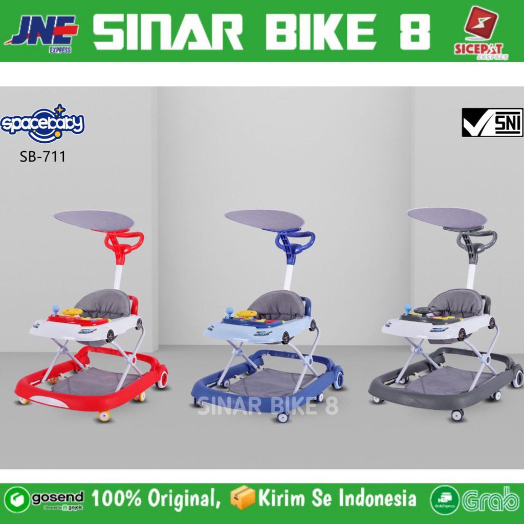 Baby Walker Roda Belajar Jalan Anak Spacebaby SB 711 dan FAMILY 136L