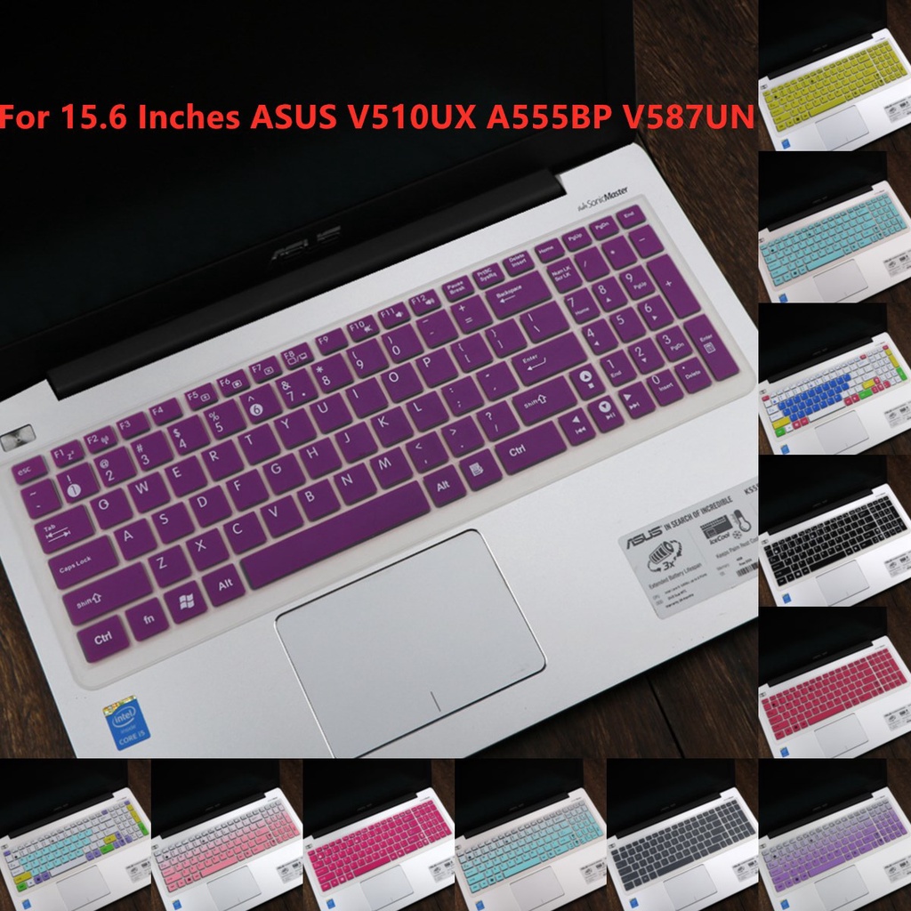 For 15.6 Inches ASUS V510UX A555BP V587UN Soft Ultra-thin Silicone Laptop Keyboard Cover Protector