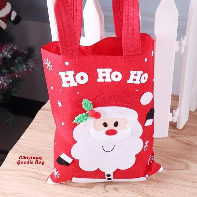 

Saleϟnew Christmas Goodie Bag, Gift Bag, Tas snack, permen, edisi Natal