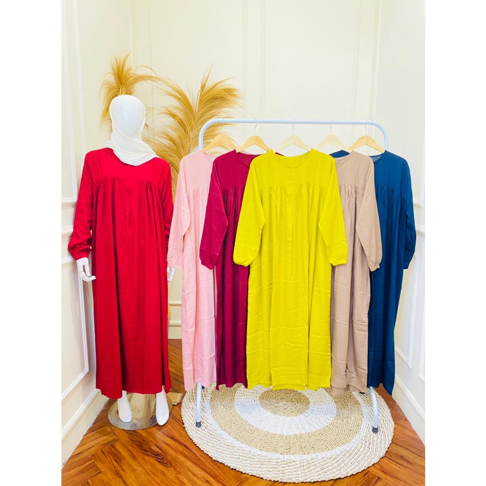 gamis swing polos/gamis polos/gamis layer/gamis jumbo/gamis busui/gamis kekinian/gamis rayon/daster 