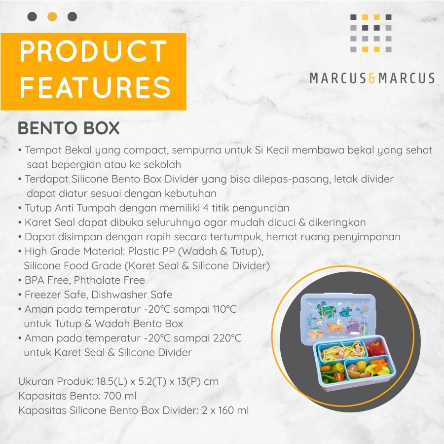 Marcus &amp; Marcus | Bento Box - Blue Sealife