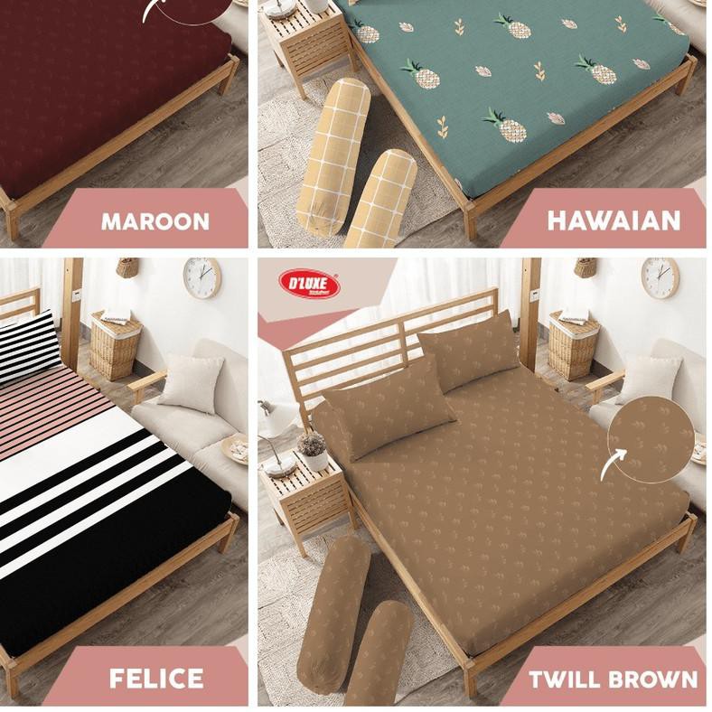 ★ Sprei Kintakun D'luxe Uk.180 x 200 & Uk. 160 x 200 Tinggi 20 cm Bunny, Aurelia, Hazel, Caroline, E