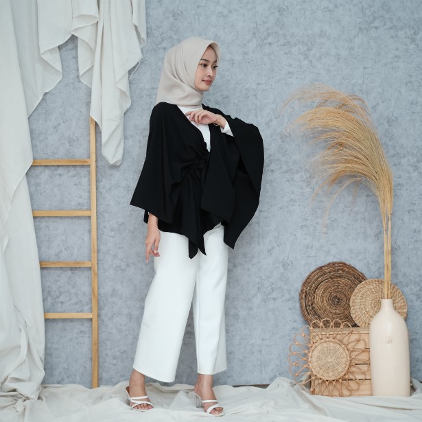 CARDIGAN OUTER OUTWEAR TALI SERUT BASIC POLOS KARDIGAN OVERSIZED WANITA SIERRA JAYA HEBAT