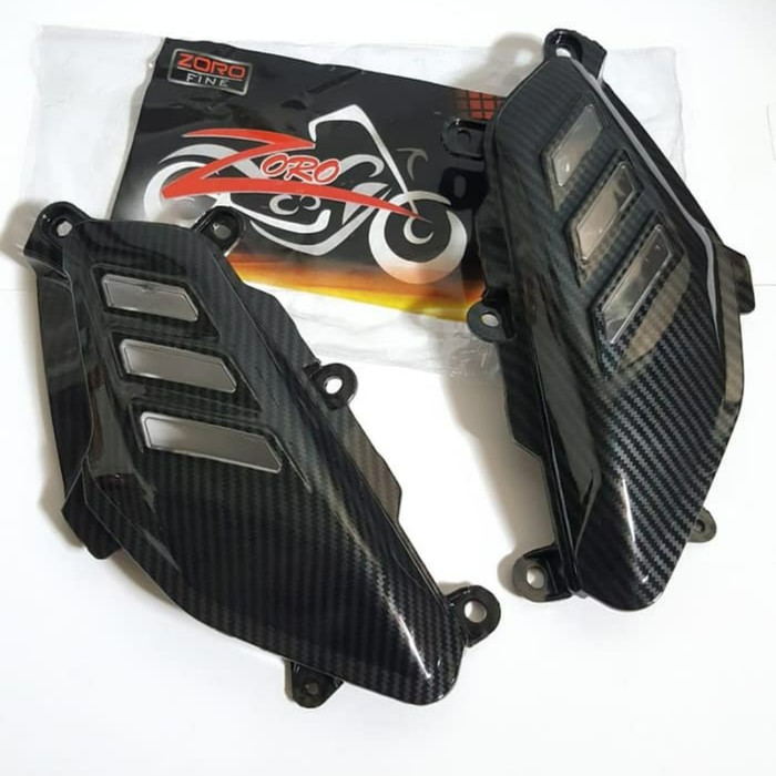 Cover Body Samping Nmax Carbon / Cover Pijakan Kaki Sirip Hiu Nmax Kevlar Origginal Part Yamaha Nmax