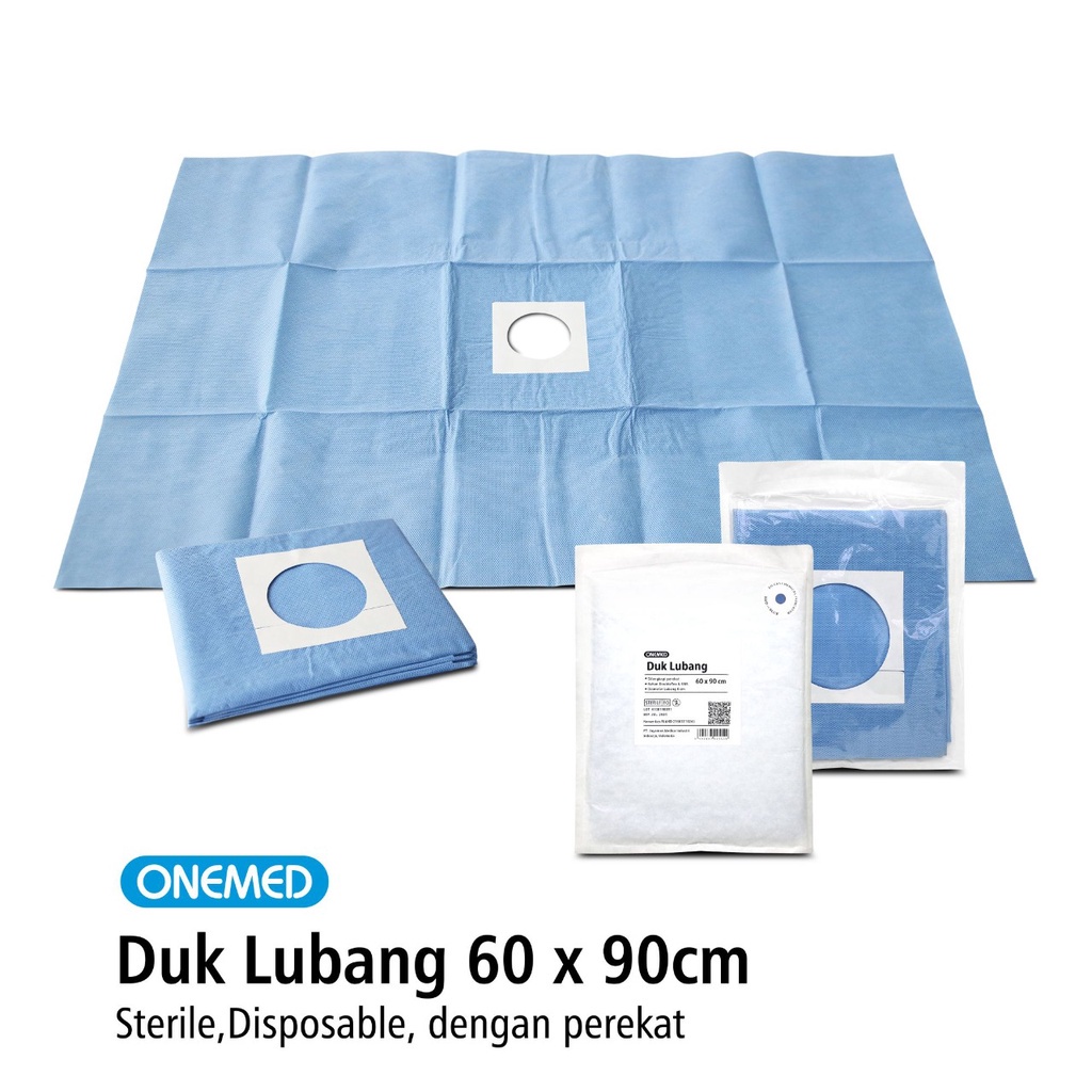 Duk Lubang Steril 60cmX90cm Diameter 8cm Onemed